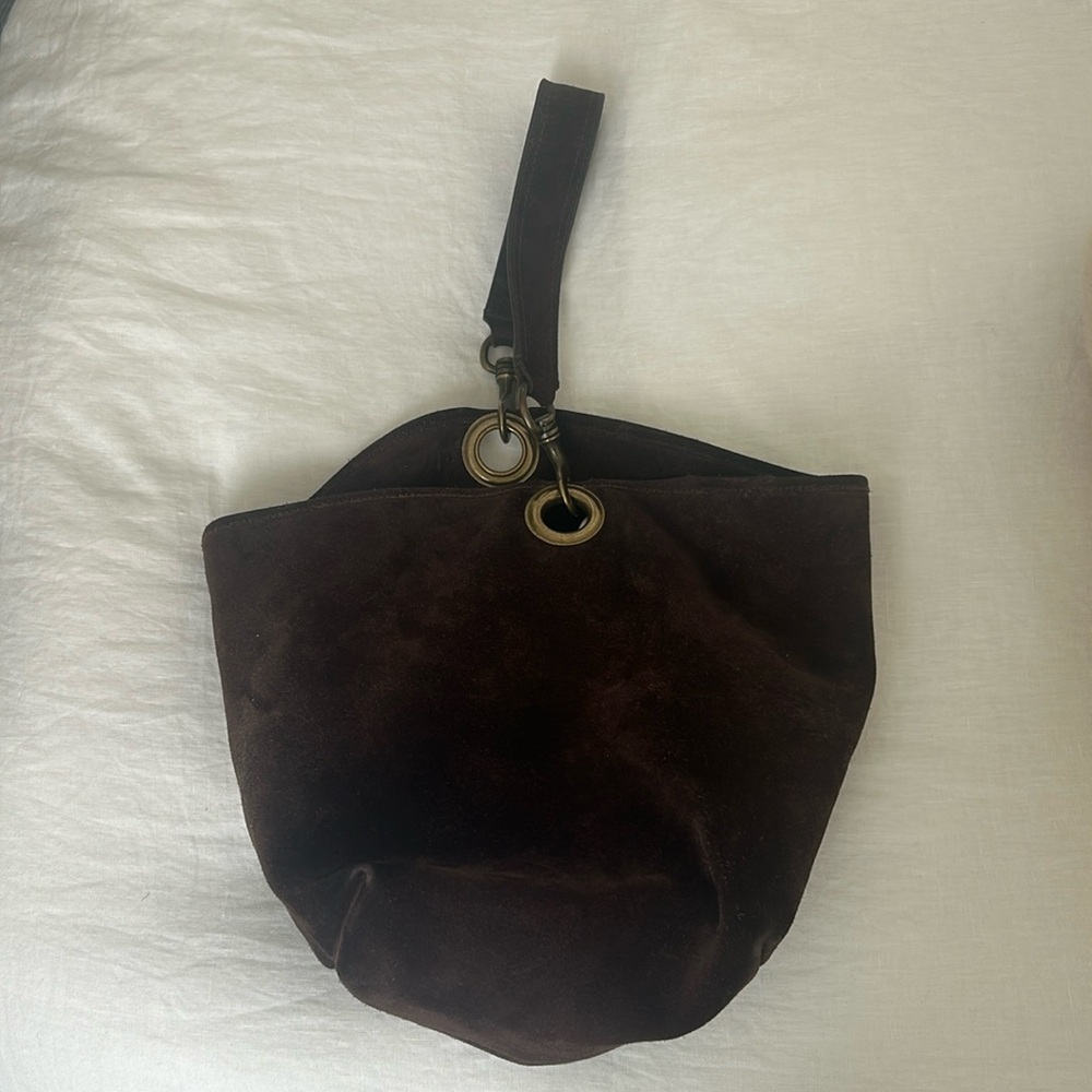 Vintage MiuMiu suede bucket bag
